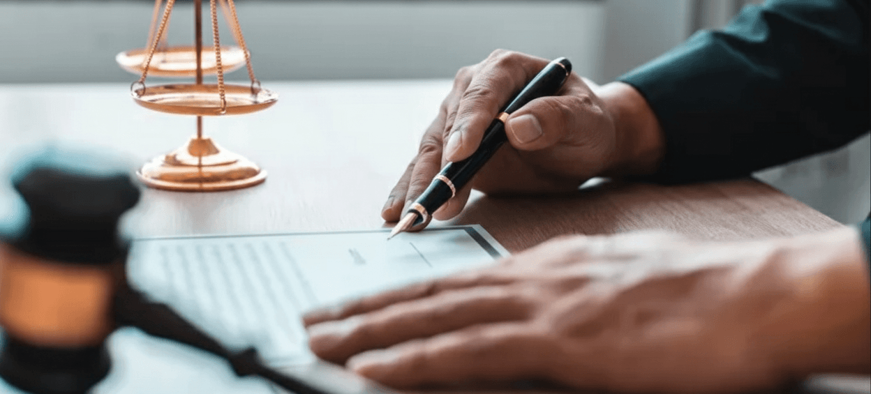 Legal books and documents representing legal insights